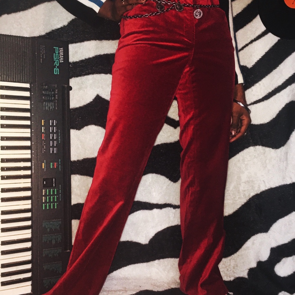 Red Velvet Body by Victoria bootcut jeans
